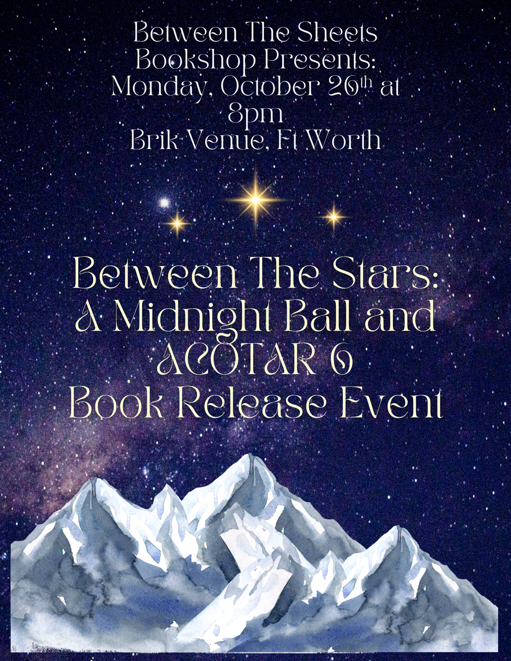 Between The Stars: A Midnight Ball and Book Release
